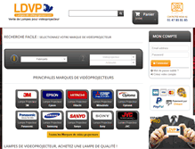 Tablet Screenshot of lampes-de-videoprojecteur.com